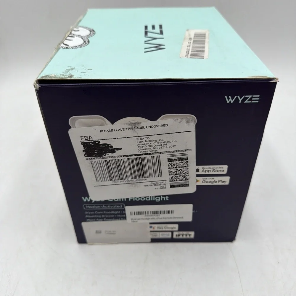 Wyze Cam Floodlight v3 1080p HD IP65 WiFi Smart Cam 2600 Lumen Motion-Activated